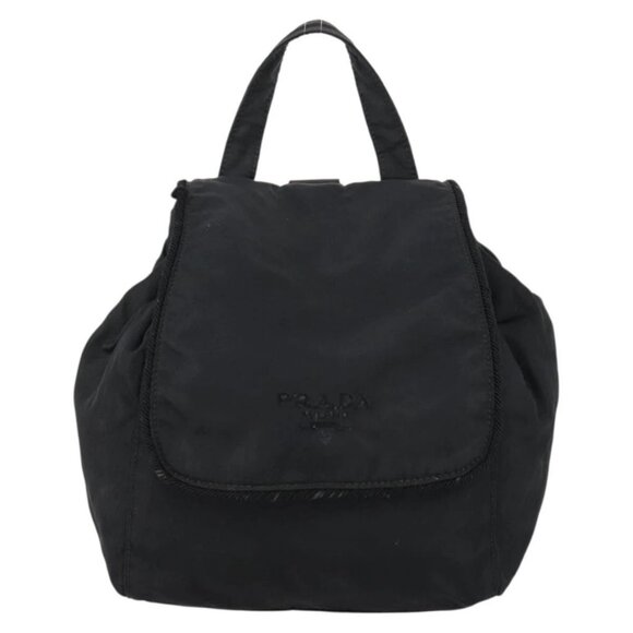 PRADA Backpack Nylon Black Silver Auth bs30542 main image 7